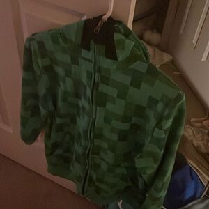 Minecraft jacket zip up